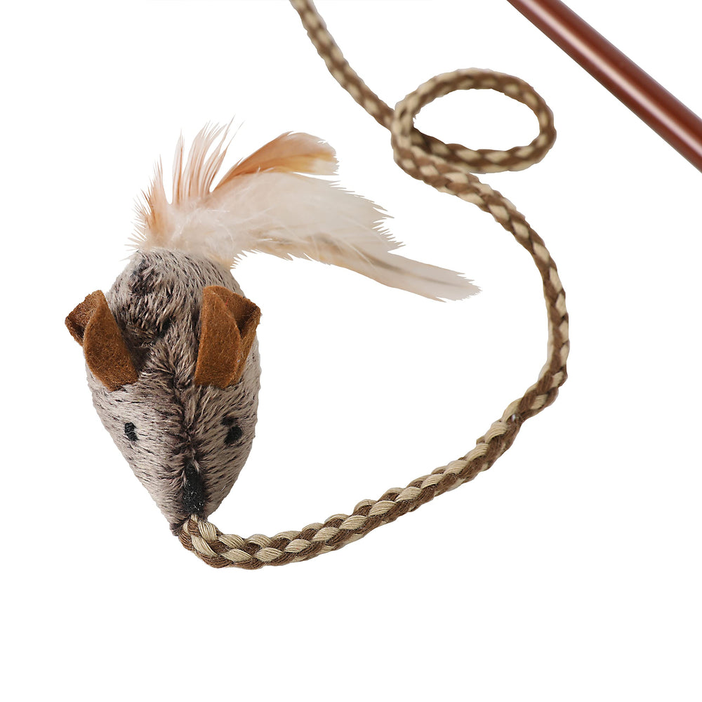 OurPets Sonido realista de aves activa cuando el gato golpea la varita.