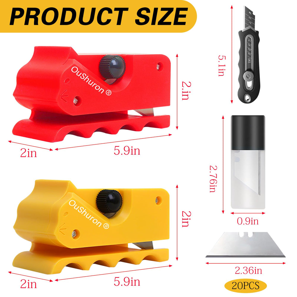 OuShuron replacement blades set provides long-lasting sharpness for quick cardboard crafts
