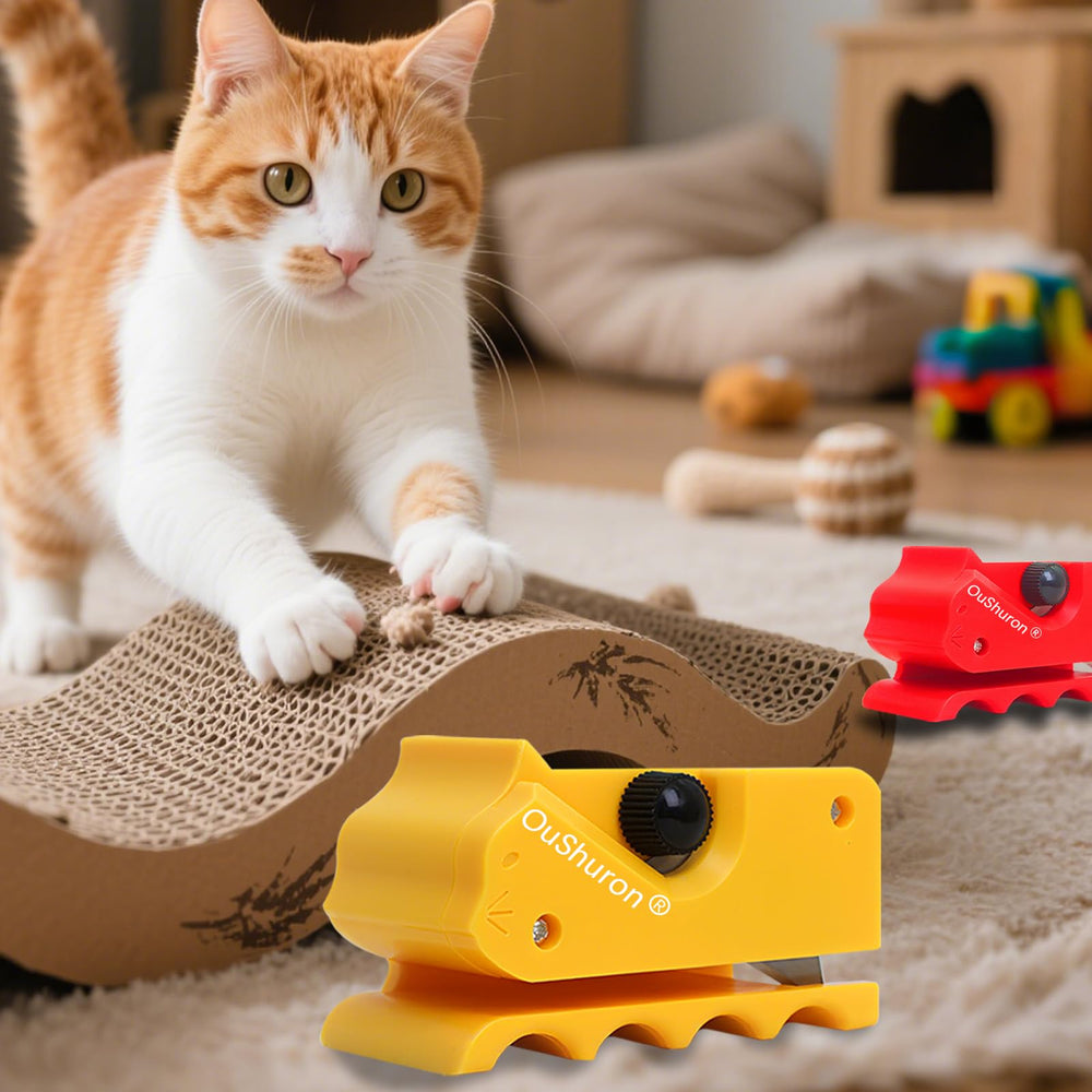 OuShuron DIY cat-scratcher-pads assembly guide shows quick setup