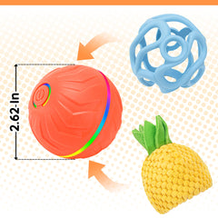 Ousiya Interactive Dog Ball bouncing motion invites energetic play for dogs.