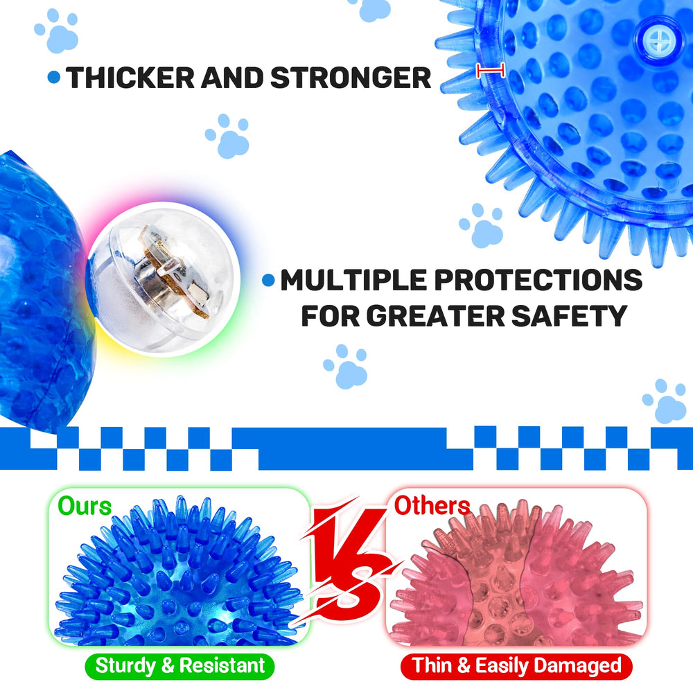 Ousiya floating light-up dog ball ready for water play