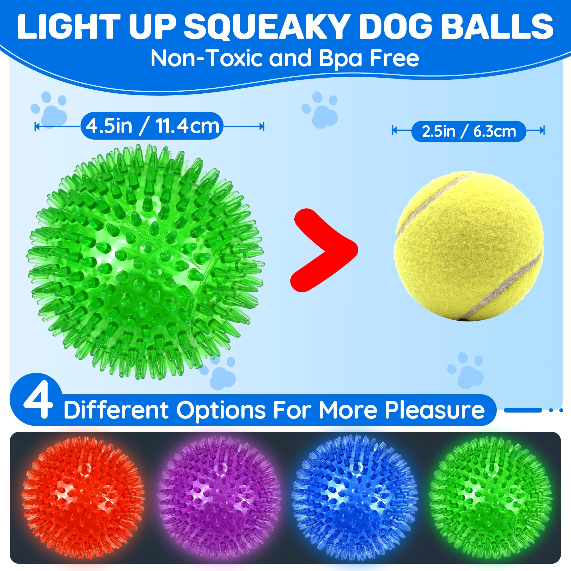Ousiya spiky dog ball close-up shows durable TPR material.