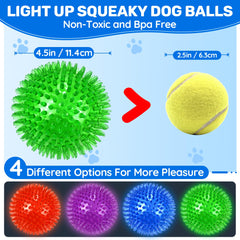 Ousiya spiky dog ball close-up shows durable TPR material.