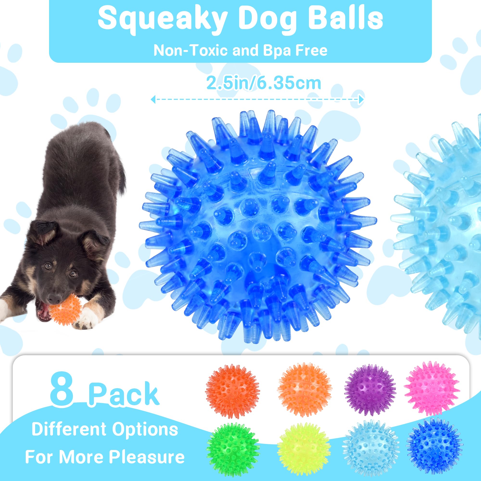 Ousiya spiky-TPR dog ball texture supports teething relief during chewing.