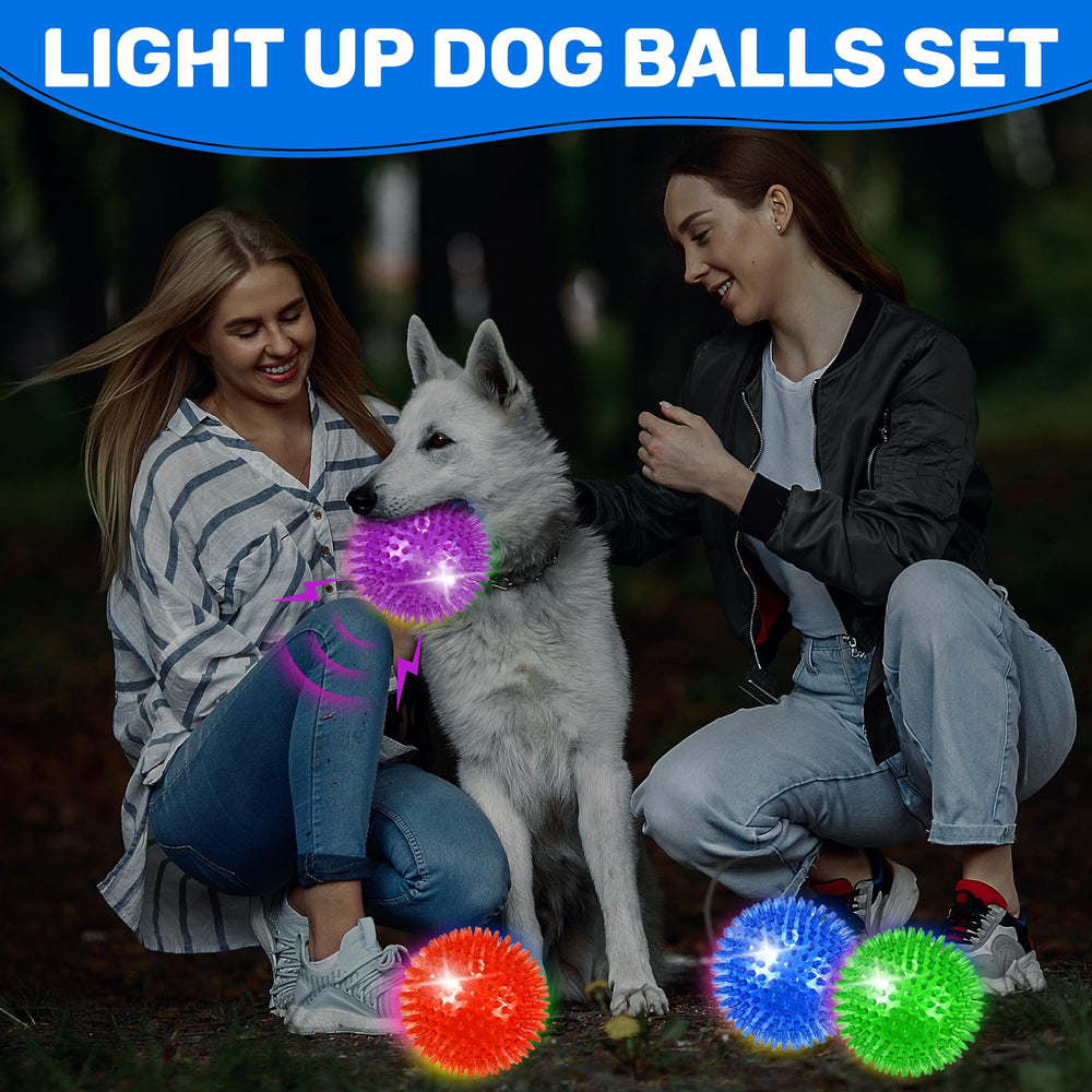 Ousiya bright colors and flashing light aid visibility during dusk play.