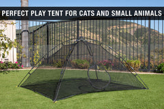 Outback Jack Cat Tent Large 360-degree view encourages curious exploration.