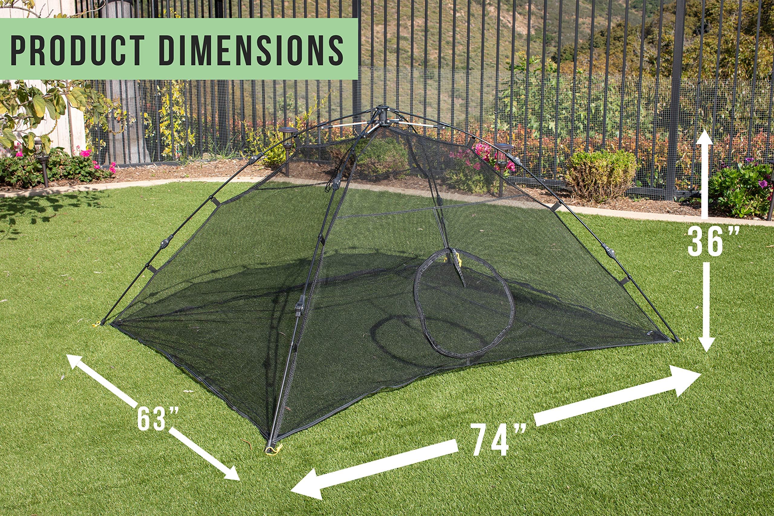 Outback Jack Cat Tent Large Breathable Mesh for bug protection.