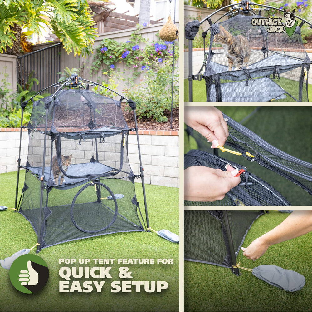 Outback Jack Catio breathable mesh protects indoors from bugs