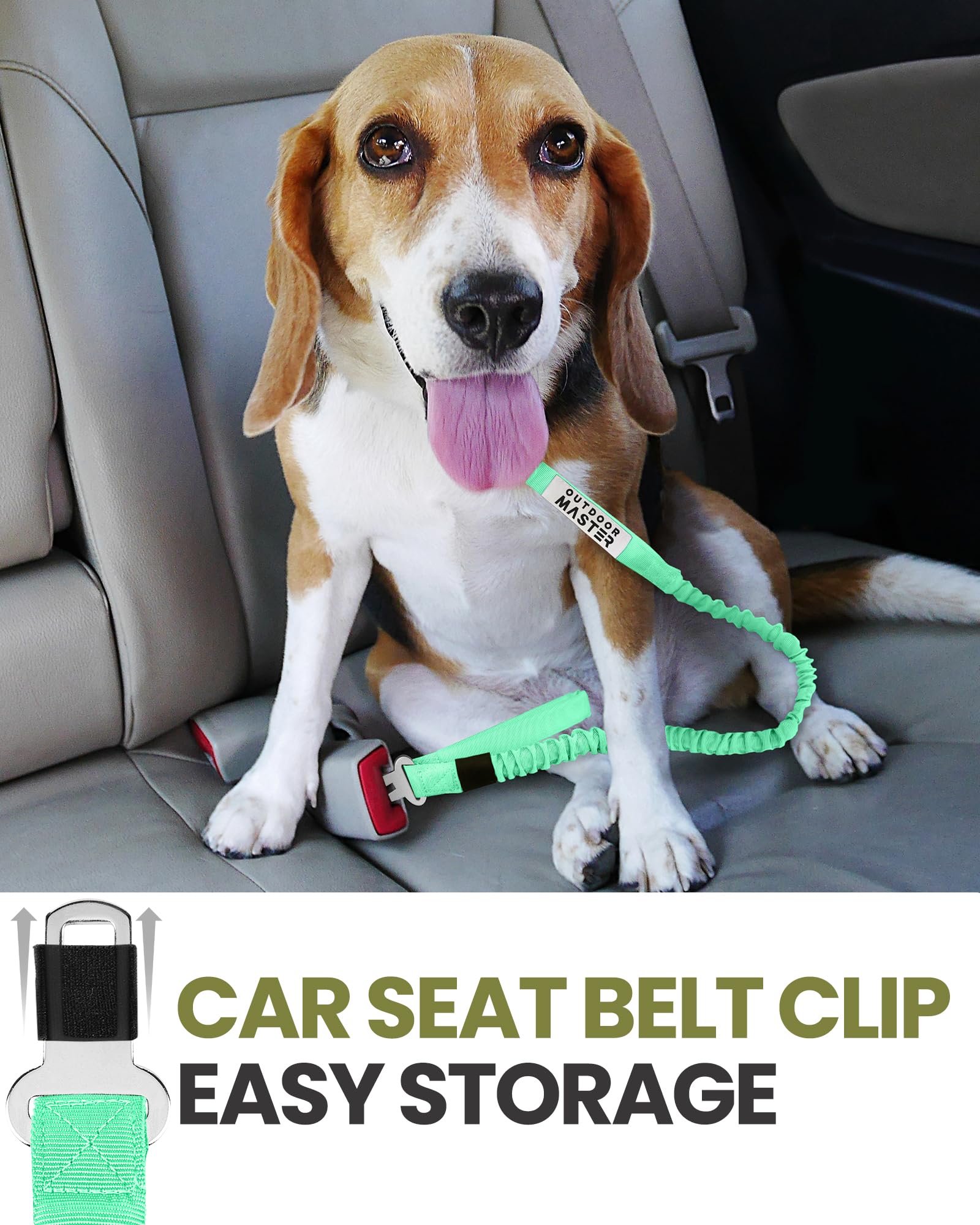 OutdoorMaster Bungee Leash design reduces arm strain with bungee protection.
