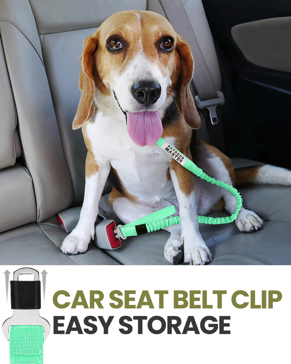 OutdoorMaster Bungee Leash design reduces arm strain with bungee protection.