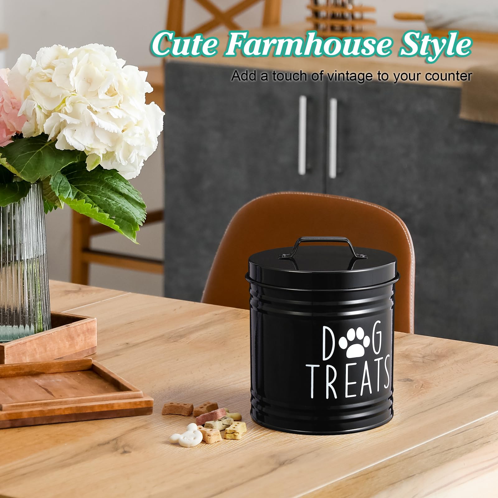 OUTNILI gift-worthy dog treat jar for pet lovers and friends.