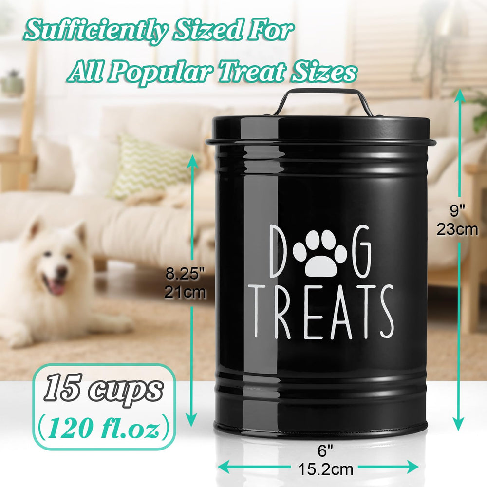 OUTNILI large dog treat jar sits on the counter for easy access