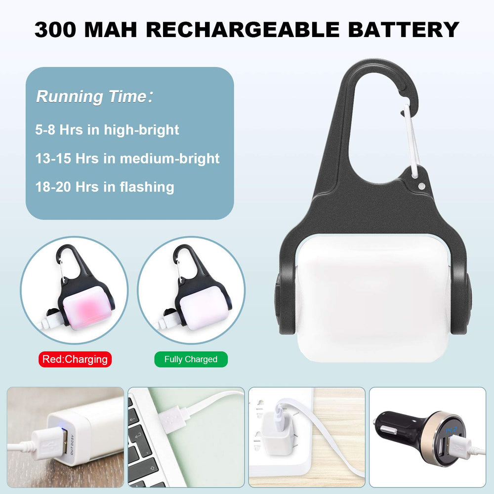 Outopest dog light with 360° rotation for full-angle visibility