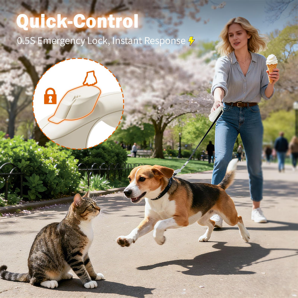 OUTRUN brake-lock operates with one hand for quick control.