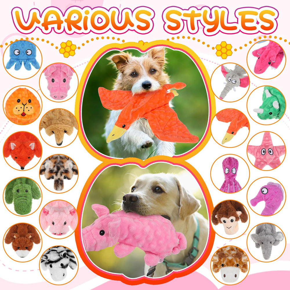 Outus soft plush and corduroy materials provide comfy, durable chew sessions