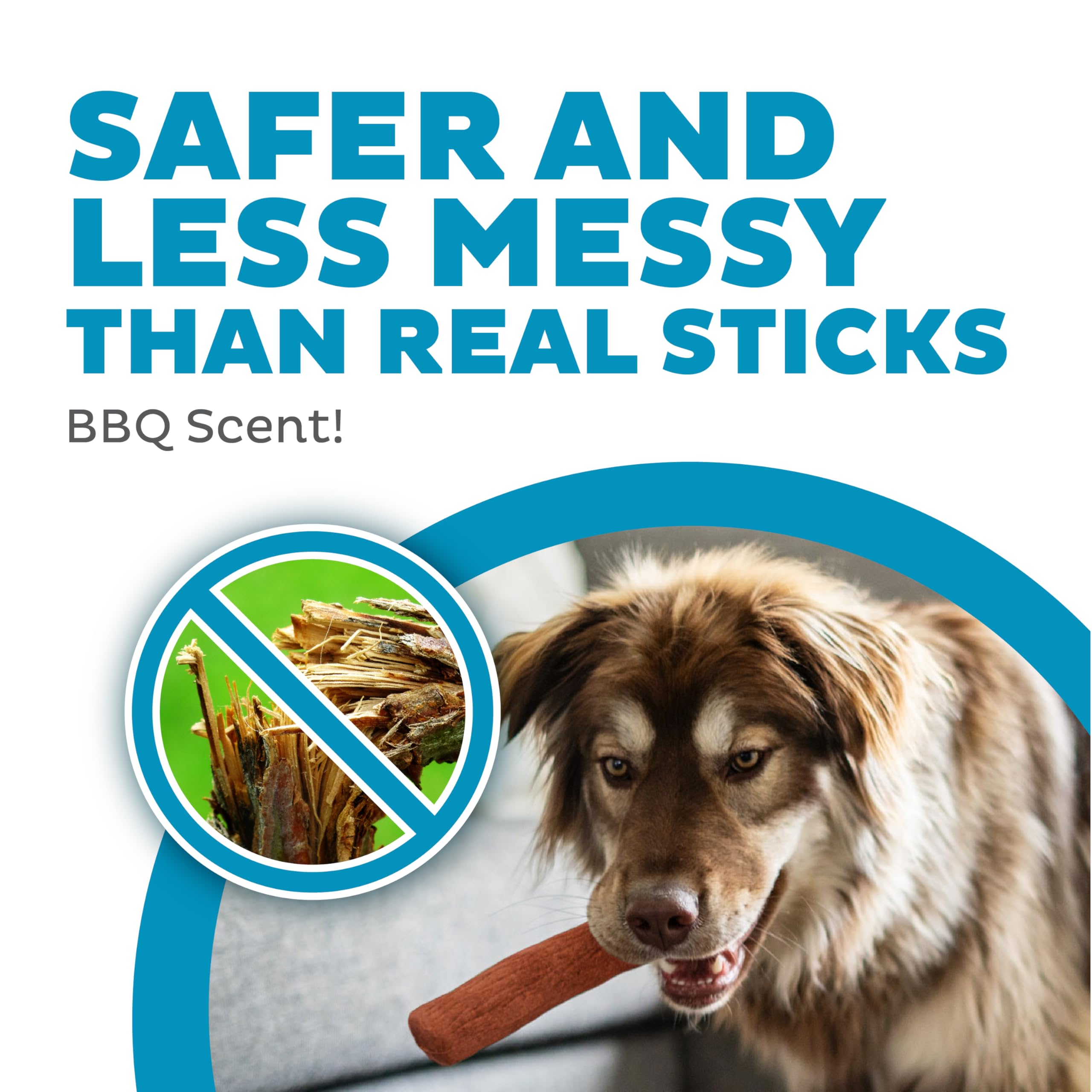 Outward Hound Dogwood mesquite scent invites natural chewing during playtime.