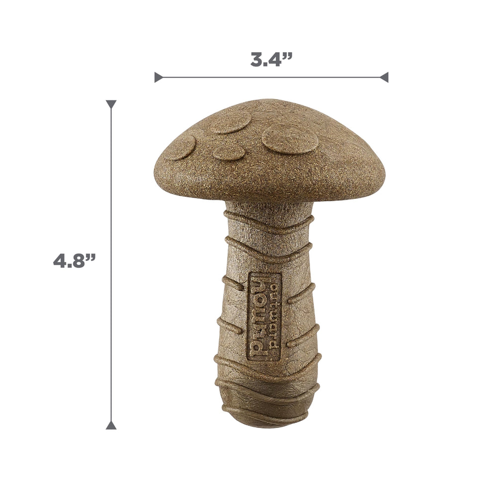 Outward Hound Dogwood Mushroom supports outdoor chew time with long lasting play.