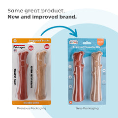 Outward Hound Dogwood real wood texture promotes focused chewing and longer play sessions.