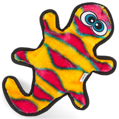 Outward Hound Durablez Gecko toy closeup shows a jumbo squeaker for engaging playtime