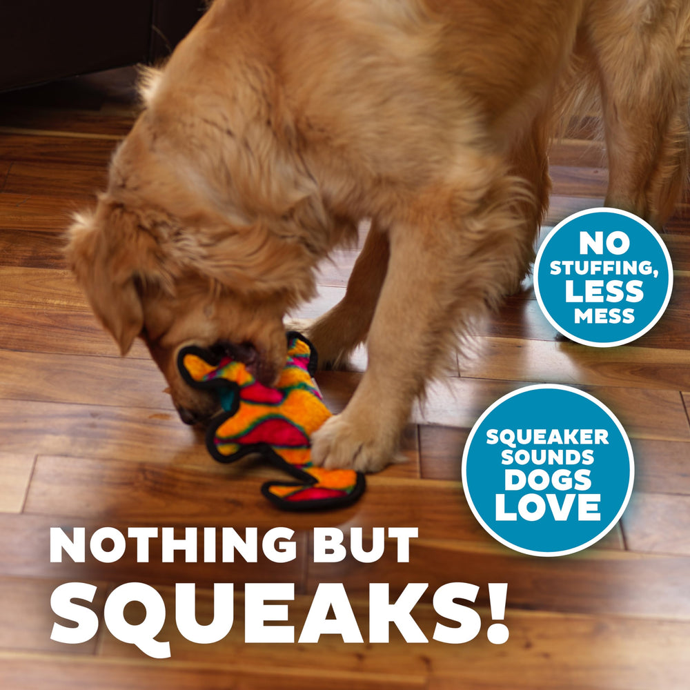 Outward Hound Durablez Gecko toy jumbo squeaker inside for high-energy boredom relief