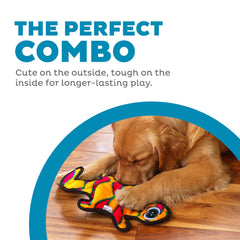 Outward Hound Durablez Gecko toy soft plush with tough construction for rough play