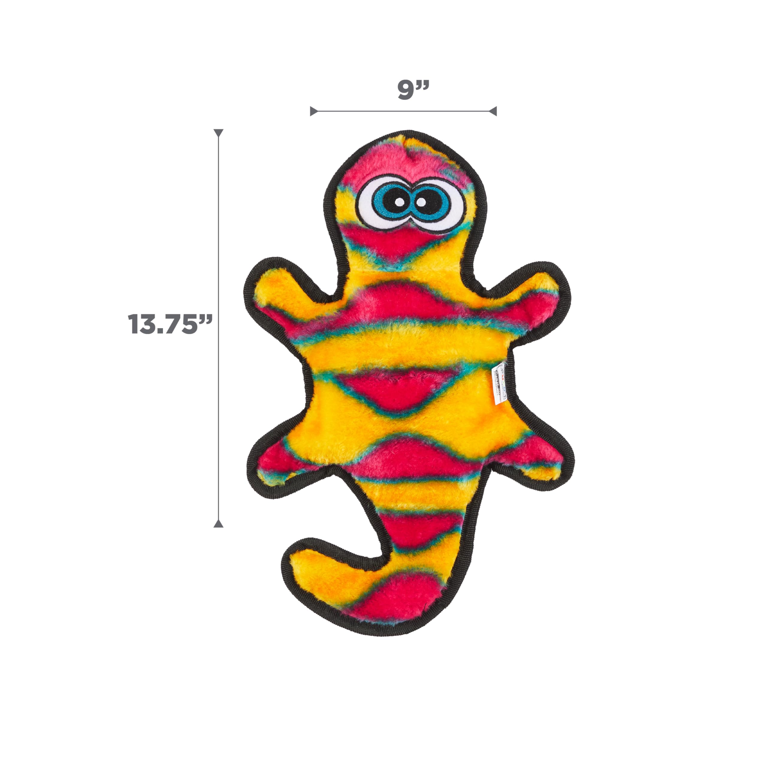 Outward Hound Durablez Gecko toy thirteen-point-seven-five-inch orange for medium dogs