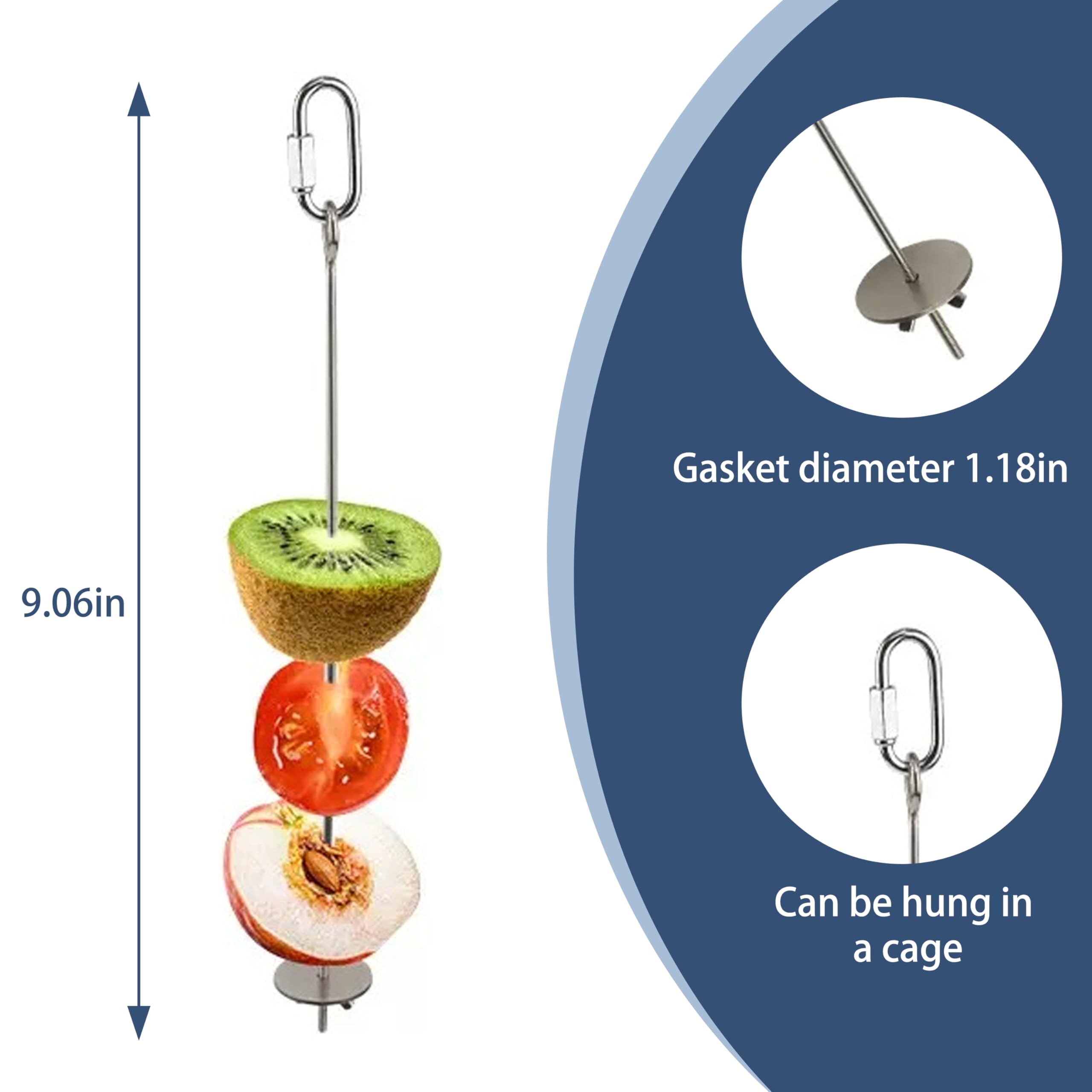 OUYIALY easy-clean-no-mess-design simplifies cage cleanup after snacks
