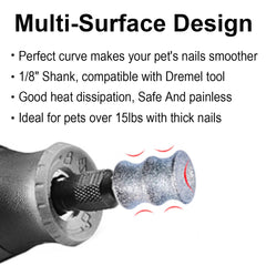 OVATAVO diamond nail grinder top polishing bowl enables comfortable, painless grooming finishes.