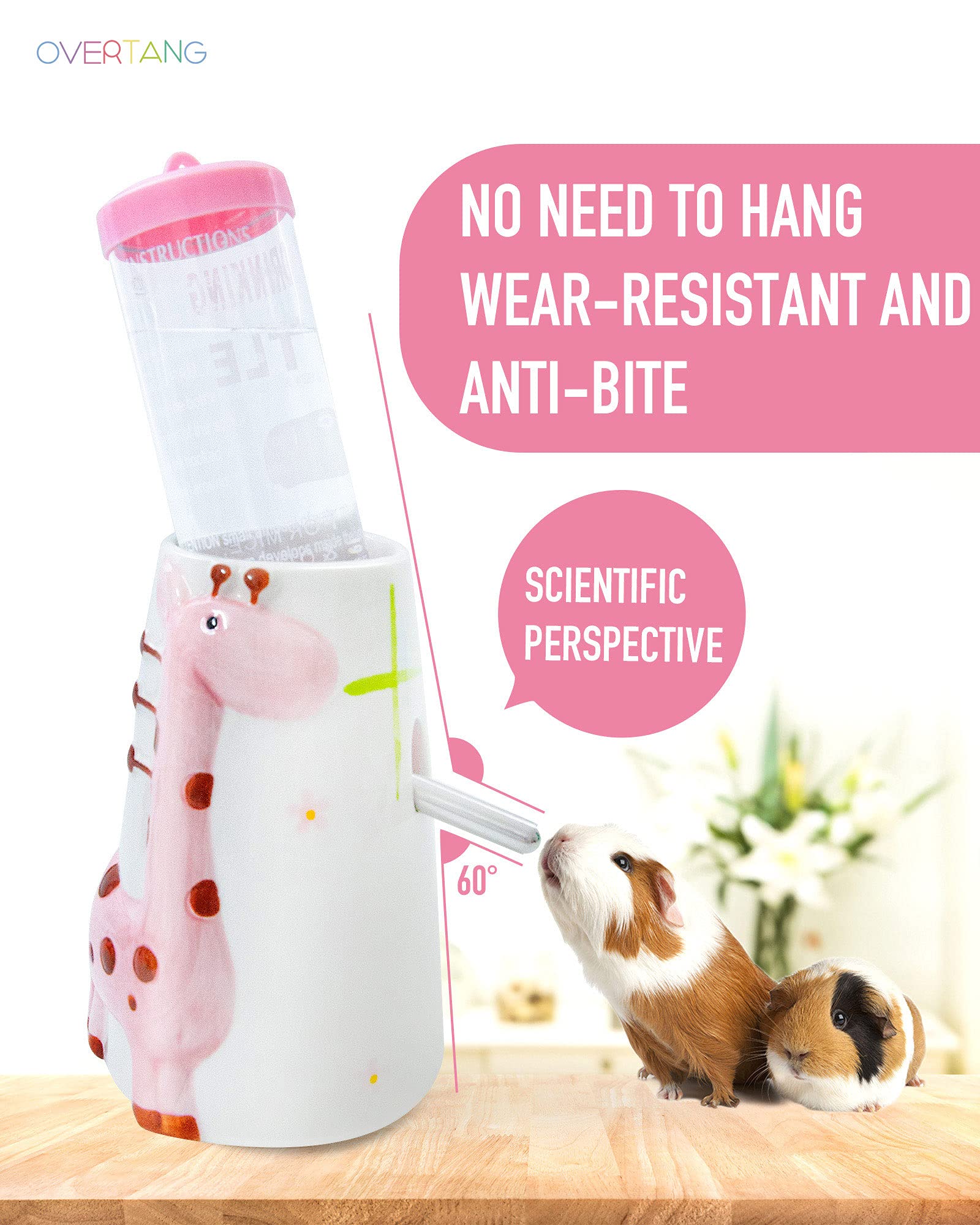 OVERTANG no-leak gasket and beads prevent spills during active playtime.