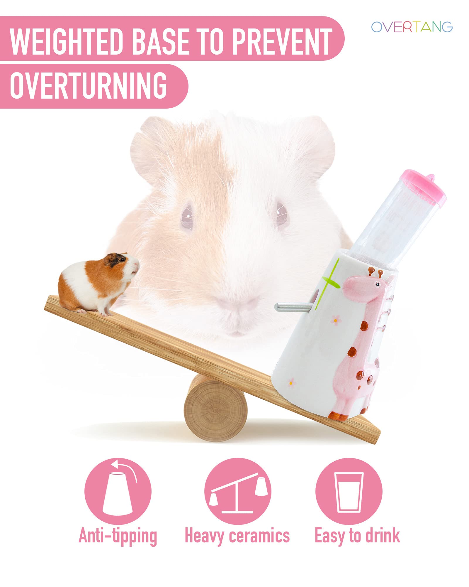 OVERTANG refillable ceramic surface is easy to clean after daily use.
