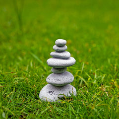 OwMell cairn garden zen statue enhances shelves, pots, and ponds.