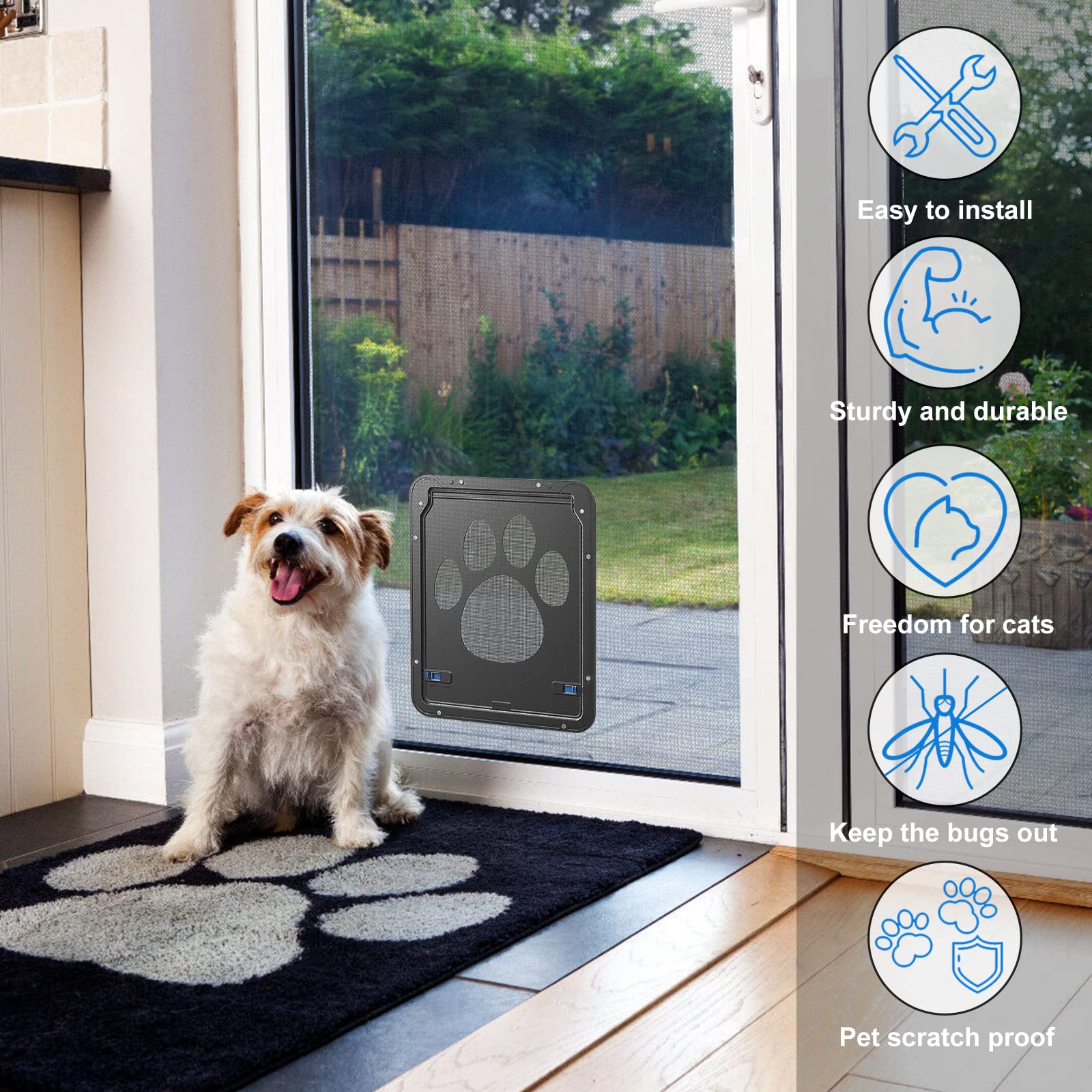 Ownpets durable-abs-frame shows tough ABS construction for long lasting pet access
