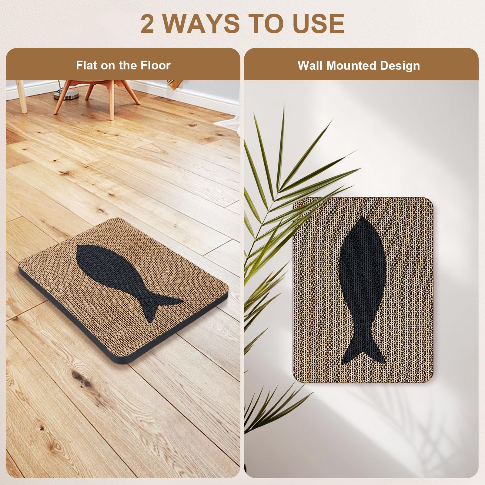Ownpets ergonomic-scratching-board supports natural motion, potentially reducing furniture wear.