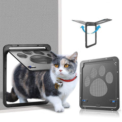 Ownpets pet screen door opening shows 8x10 opening for easy access