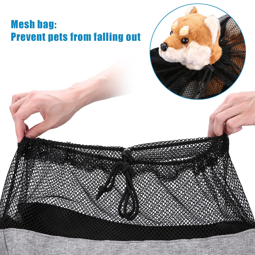 Ownpets Pet Sling Carrier waterproof oxford fabric demonstrates durability on outdoor trips.