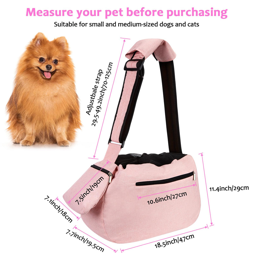 Ownpets sling carrier pink cleaning cover aids quick cleanup after adventures.