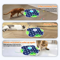 Oxawo cat toy with lifelike chirping sounds for enrichment