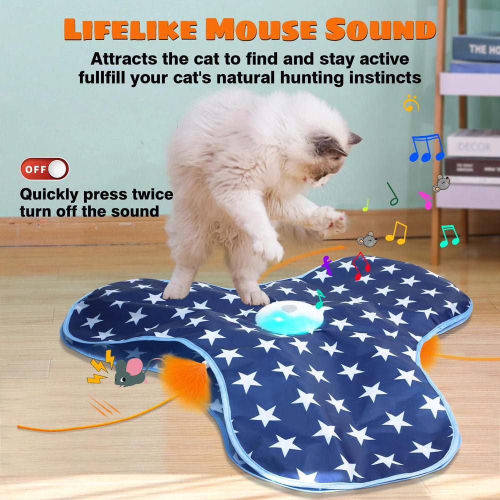 Oxawo cat toy shown with USB-C charging for quick setup.