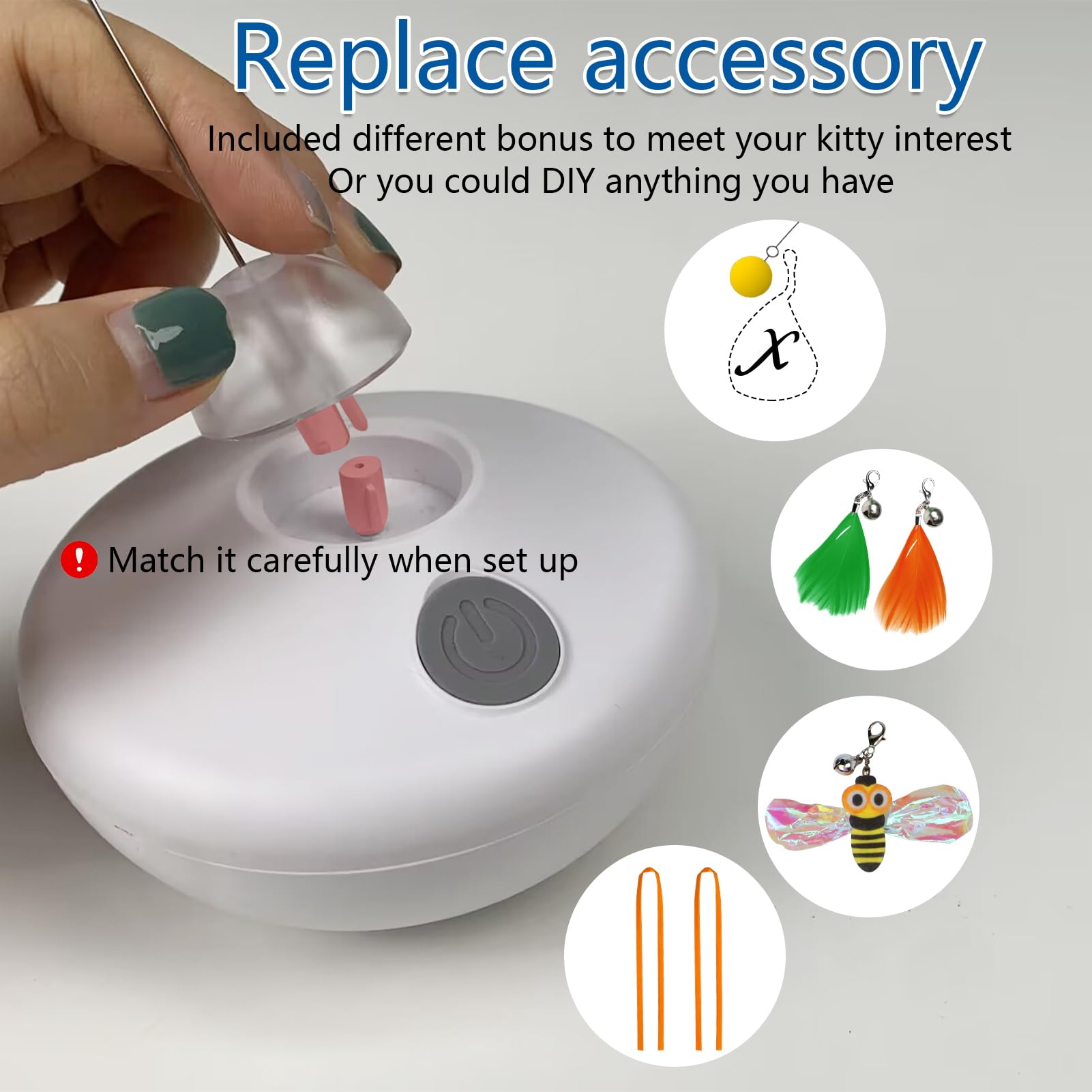 Oxawo Self-righting wobble ensures continuous play when paw taps or knocks it.