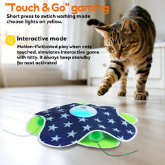 Oxawo motion-activated cat toy with mouse squeaky keeps bored cats active indoors