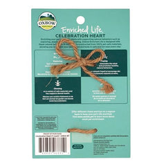 Oxbow Celebration Heart used as a cage accessory promoting exploration and safe play