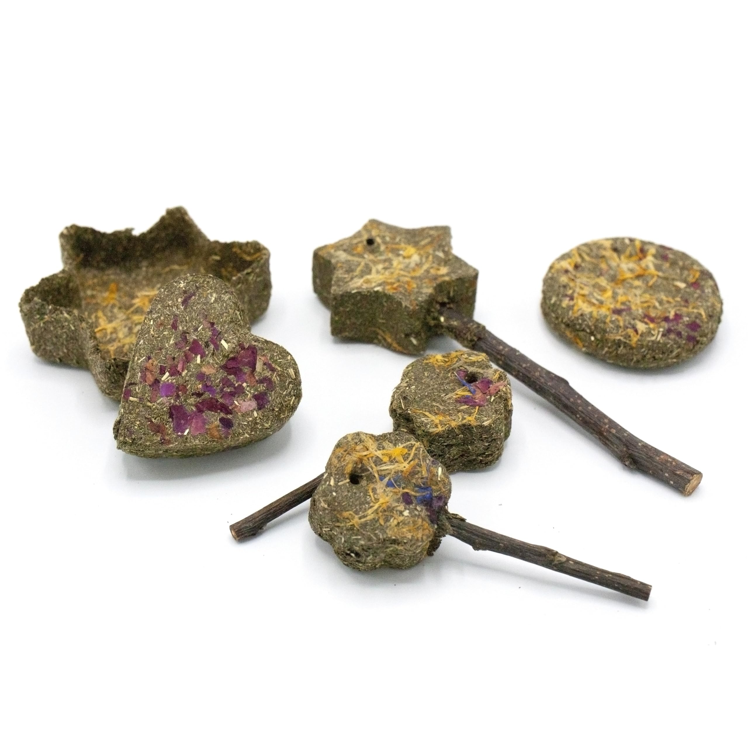 Oxbow Enriched Life Timothy Party Pack interactive toy in cage for mental stimulation