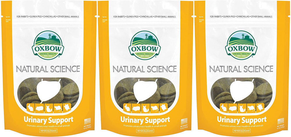 Oxbow Natural Science urinary-support wafers pack for small pets aiding urinary health.