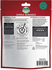 Oxbow Simple Rewards strawberry-banana treat detail highlighting bite-sized pieces