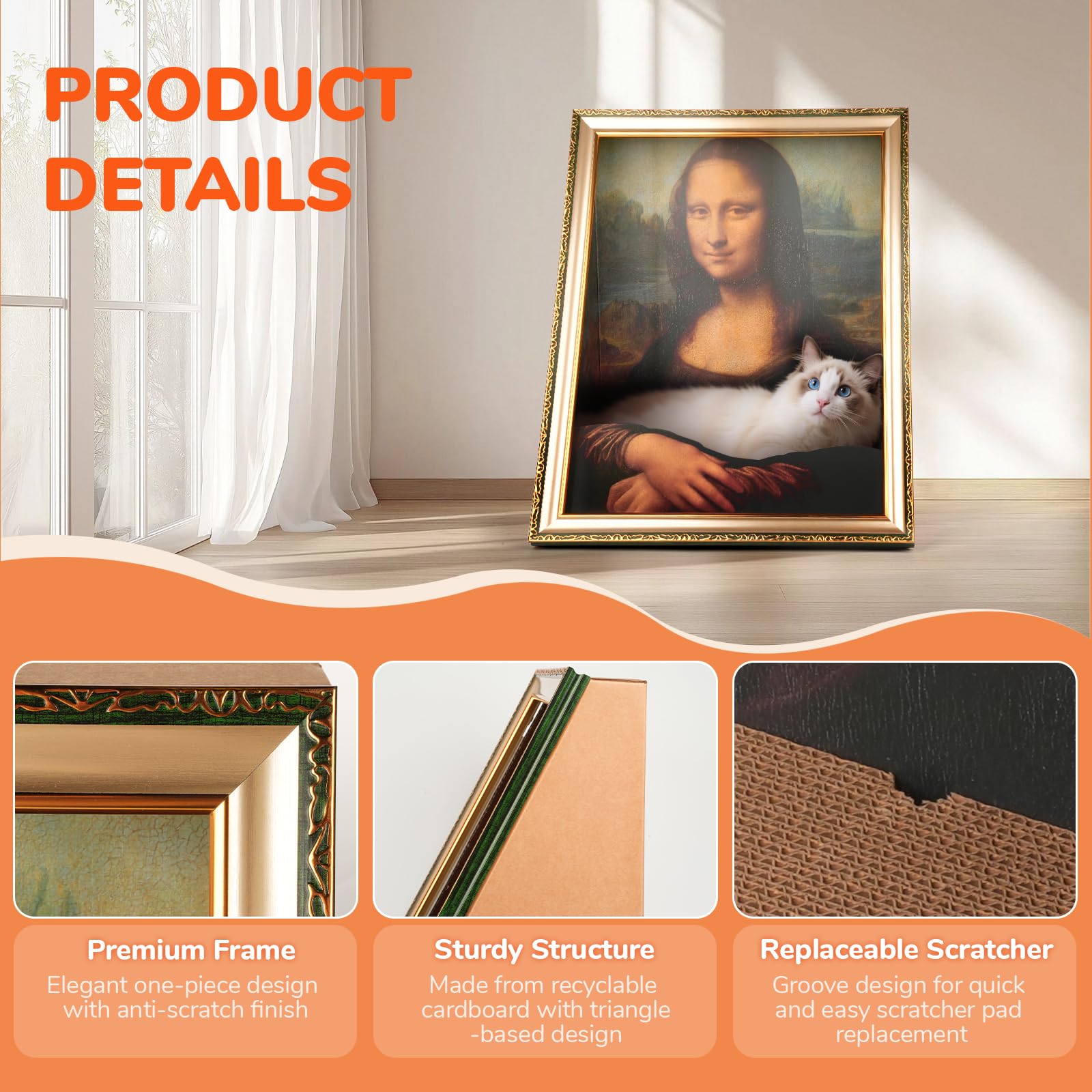 Oxfraki easy 5-minute setup frame eliminates messy glue.