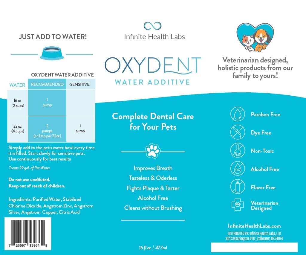 Fights plaque and tartar with regular water-based dental care from Oxydent.