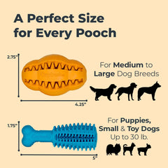 Oxyfresh dog dental chew toy puppy friendly design