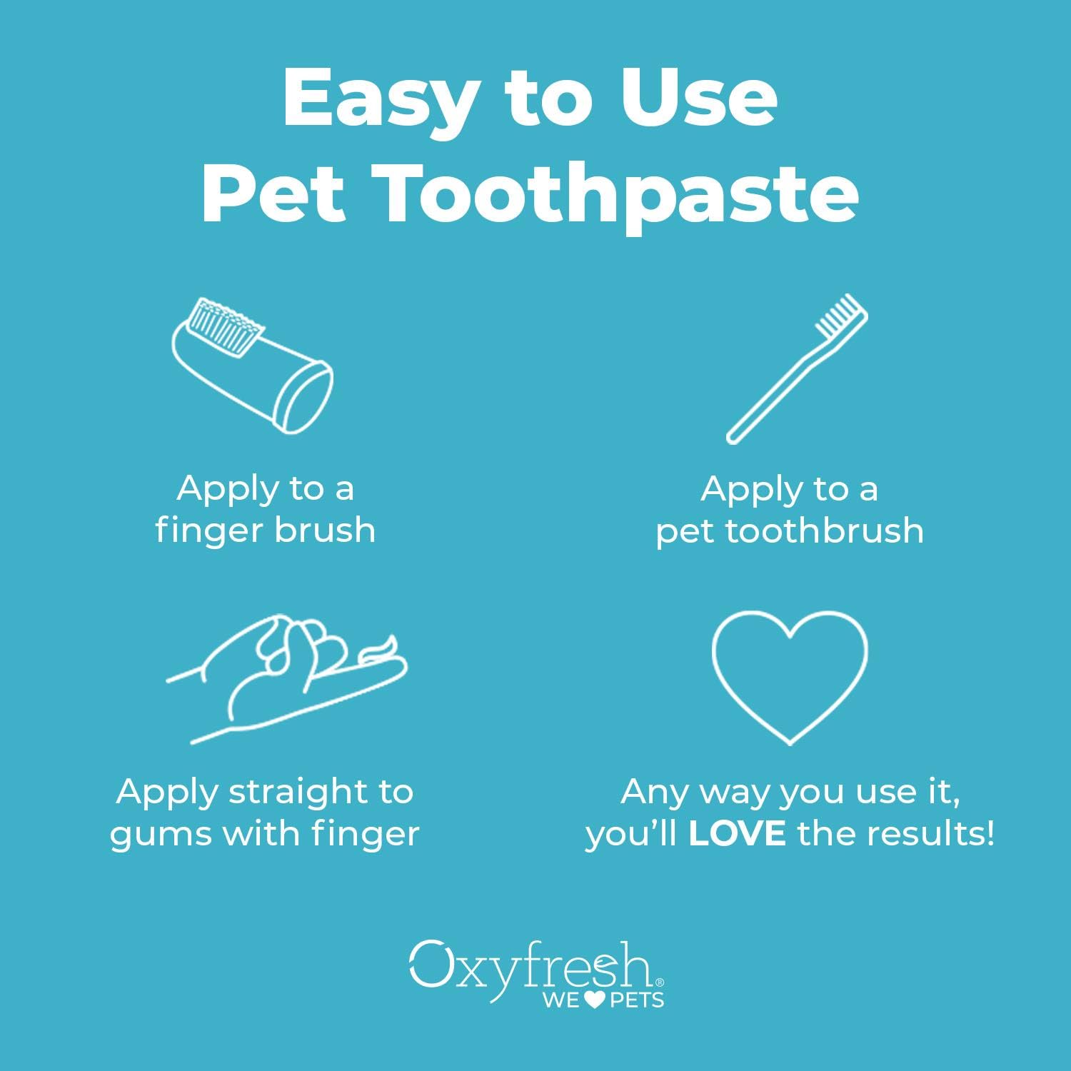 Oxyfresh Premium Cat & Dog Toothpaste demonstrates potential breath-freshening benefits for pets.