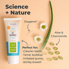 Oxyfresh Premium Cat & Dog Toothpaste showing potential fresh breath without harsh flavors.