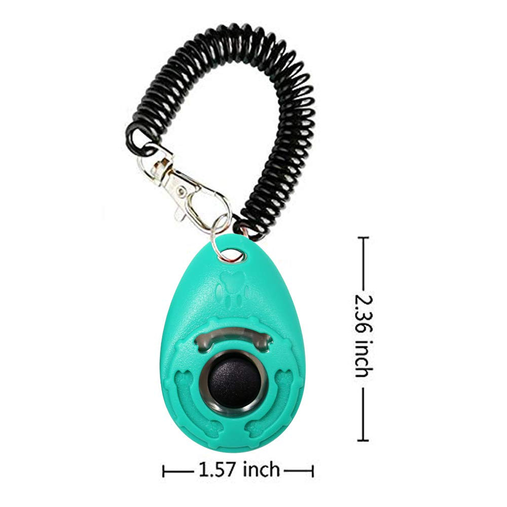 OYEFLY clicker in action helping a dog learn sit and fetch cues.